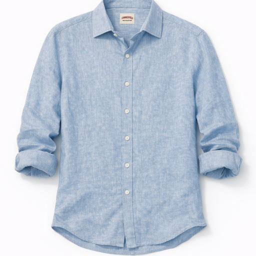 Camisa Lino Azul [3]
