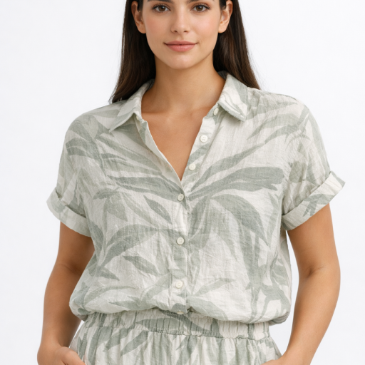Camisa Hojas  [0]