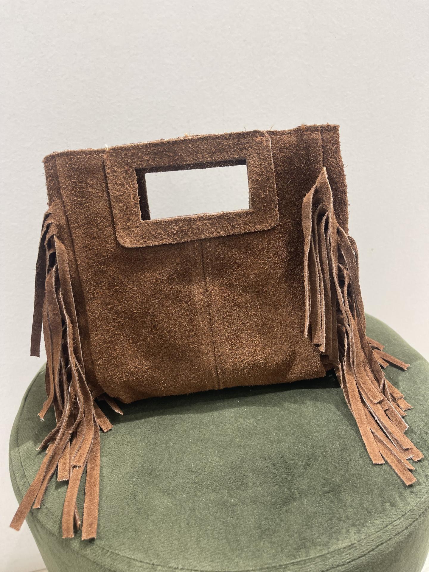 Bolso ante flecos mini