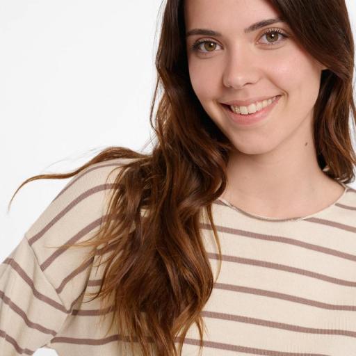 Suéter rayas Taupe [1]
