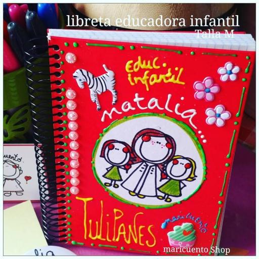 Libreta Educadora Infantil. Talla M.