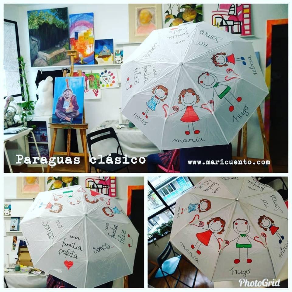 Paraguas Clásico Familia Feliz