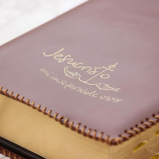 Funda de Biblia grabada | Jesucristo mi inseparable vivir BIB001 [1]