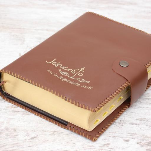 Funda de Biblia grabada | Jesucristo mi inseparable vivir BIB001 [3]