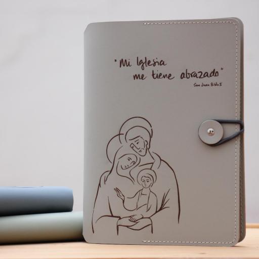 Sagrada Familia | Funda + cuaderno cuero reciclado