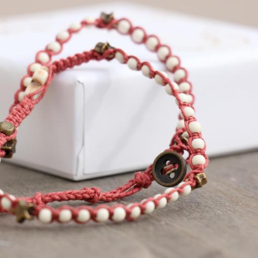 Brazalete de piedra rojo Mod. 1406 [1]