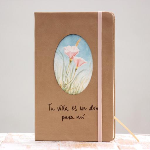 Tu vida es un don para mí | Cuaderno acuarela