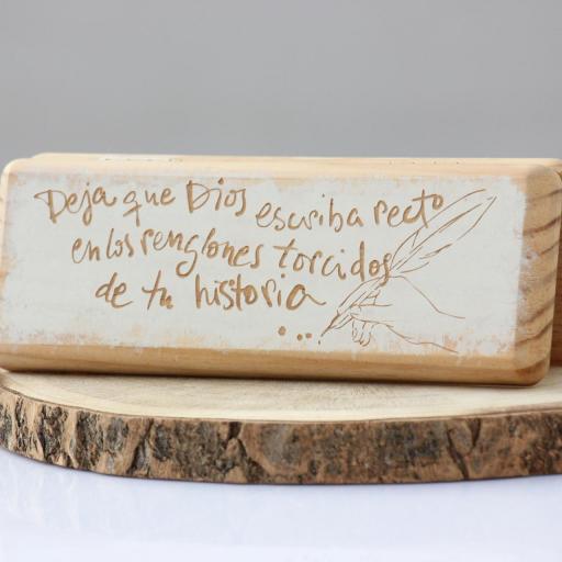 Estuche 'Deja que Dios escriba recto...'