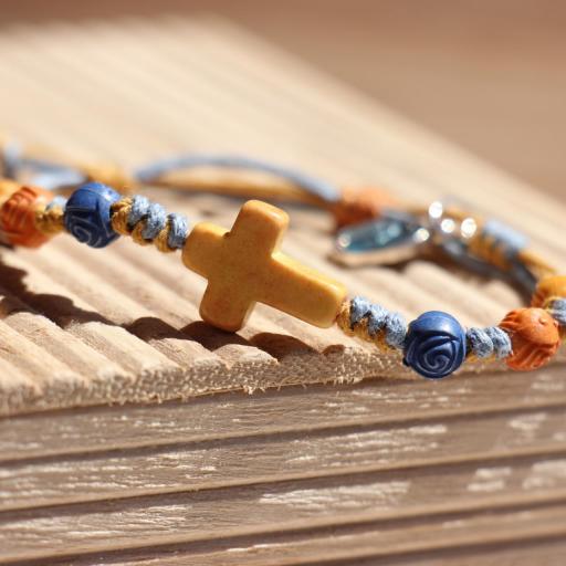 Pulsera cruz Mod 1129