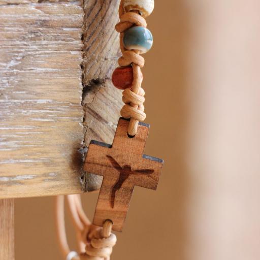Pulsera cruz de olivo Mod. 1008
