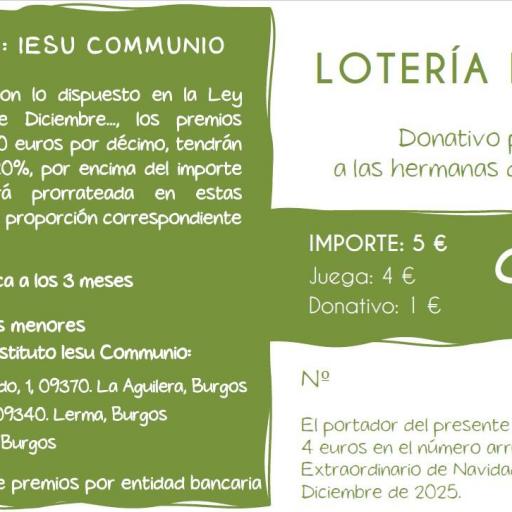 Lotería de Navidad en depósito