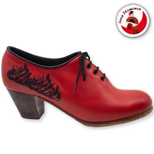 Calzado Flamenco Chapin Liso con Glitter [1]