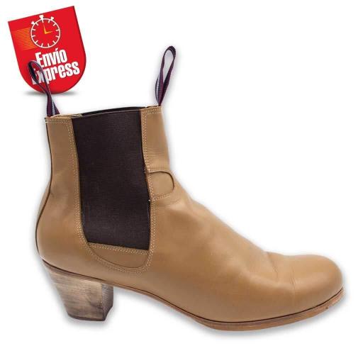 Calzado Flamenco Bota de Caballero Piel Beige Oscuro 43 [1]