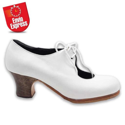 Calzado Flamenco Lazo Piel Blanca 39.5 [1]