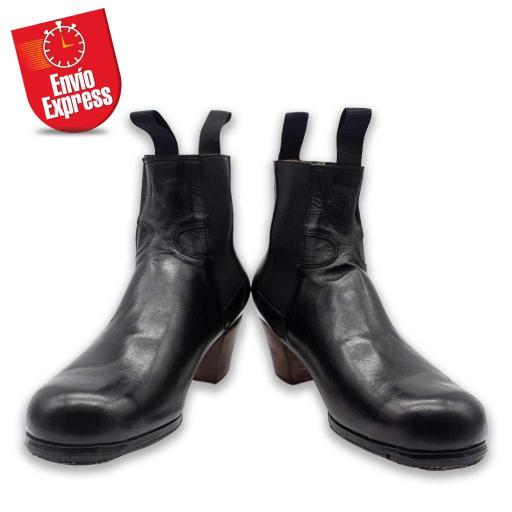 Calzado Flamenco Bota de Caballero Piel Negra 38