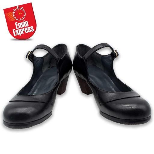 Calzado Flamenco Loli Piel Negra 40.5 [0]