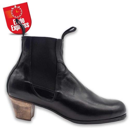 Calzado Flamenco Bota de Caballero Piel Negra 38 [1]