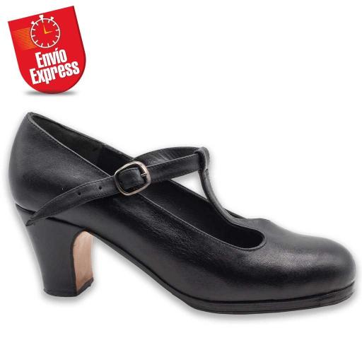 Calzado Flamenco Tango Cerrado Piel Negra 38.5 [1]