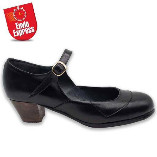 Calzado Flamenco Loli Piel Negra 40.5 [1]