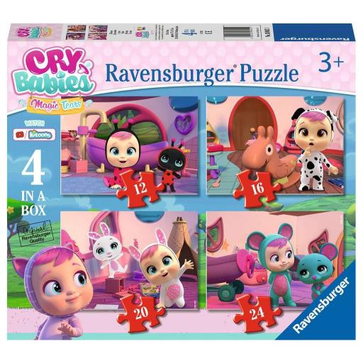 Puzzle Infantil Bebés Llorones 4 IN A BOX (12, 16, 20 y 24 piezas) Ravensburger 03052
