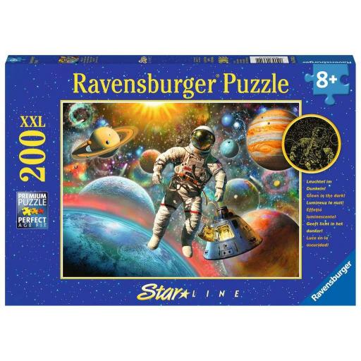 Puzzle Infantil 200 Piezas XXL Ravensburger 13612 EXCURSIÓN EN EL ESPACIO - Brilla en la Oscuridad [1]