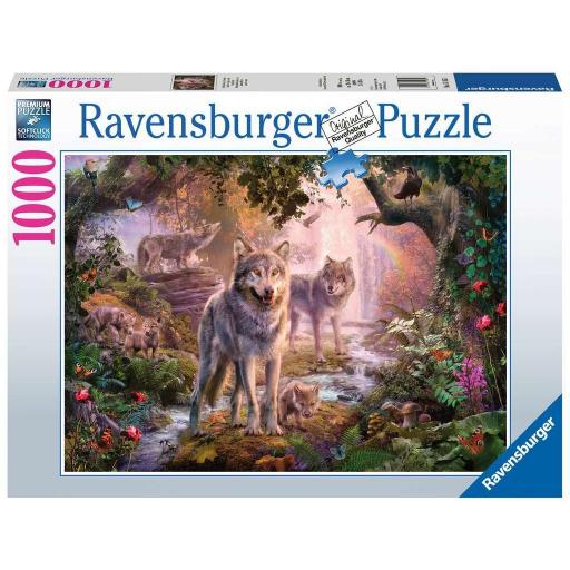 Puzzle de Animales Salvajes 1000 Piezas Ravensburger 15185 LOBOS DE VERANO [1]