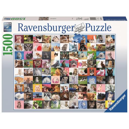 Puzzle Ravensburger 1500 Piezas 99 GATOS ref. 16235 [1]