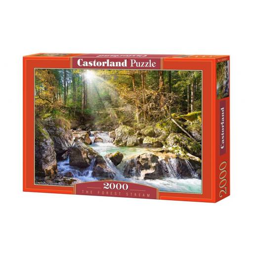 Puzzle de Cascadas y Saltos de Agua 2000 Piezas Castorland 200382 LA CORRIENTE DEL BOSQUE [1]