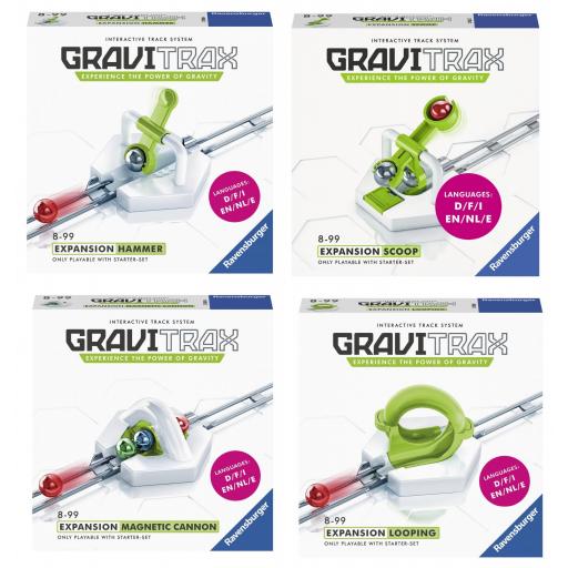 Pack 4 Extensiones GraviTrax Expansion : HAMMER + MAGNETIC CANNON + SCOOP + LOOPING [0]