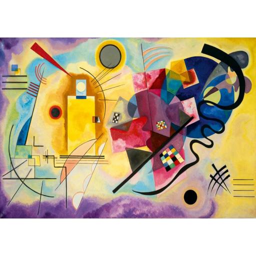 Puzzle de KANDINSKY Pintura AMARILLO, ROJO Y AZUL 1000 Piezas Bluebird 60036