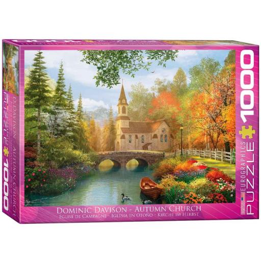 Puzzle 1000 Piezas Eurographics 6000-0695 IGLESIA EN OTOÑO de Dominic Davison [1]