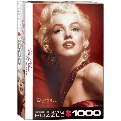 Puzzle 1000 Piezas Eurographics 6000-0812 MARILYN MONROE, RETRATO ROJO [1]