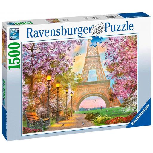 Puzzle de la Torre Eiffel 1500 Piezas Ravensburger 16000 AMOR EN PARÍS, Dominic Davison [2]