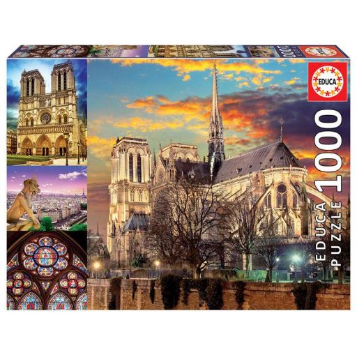Puzzle 1000 Piezas EDUCA 18456 COLLAGE DE NOTRE DAME DE PARIS [1]