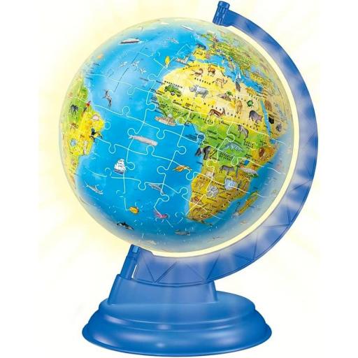 Puzzle 3D Ravensburger 11498 BOLA DEL MUNDO - GLOBO TERRAQUEO CON LUZ [2]