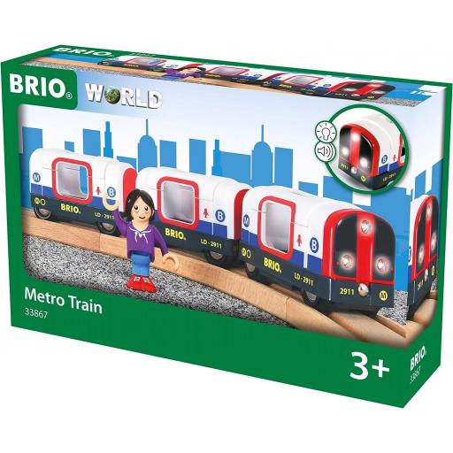 BRIO 33867 - Tren de Metro con Luz y Sonido