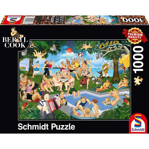 Puzzle Comic Cartoon 1000 Piezas Schmidt 59687 FIESTA DE VERANO , de Beryl Cook [1]