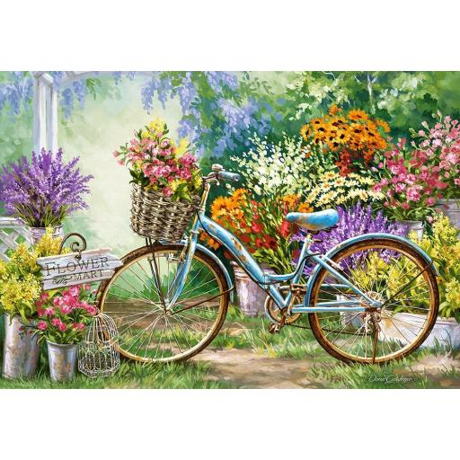 Puzzle de Flores y Bicicletas 1000 Piezas Castorland 103898 EL MERCADO DE FLORES [0]