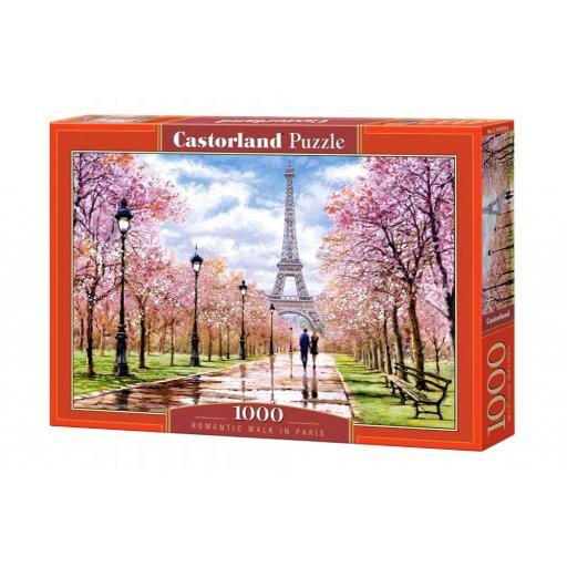 Puzzle de Paris y La Torre Eiffel 1000 Piezas Castorland 104369 PASEO ROMANTICO POR PARIS [1]