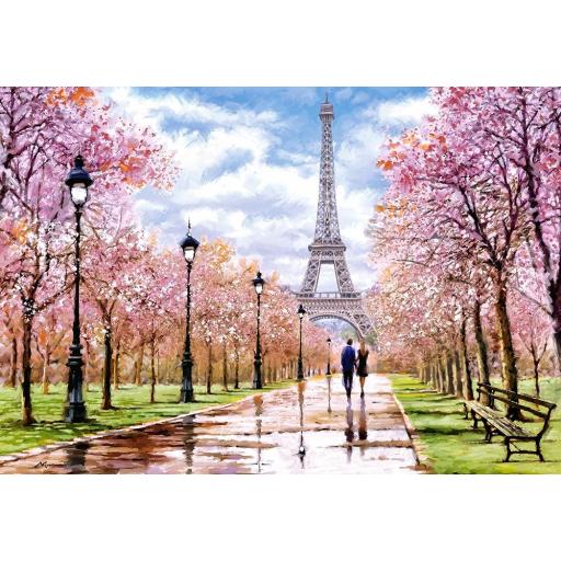 Puzzle de Paris y La Torre Eiffel 1000 Piezas Castorland 104369 PASEO ROMANTICO POR PARIS [0]