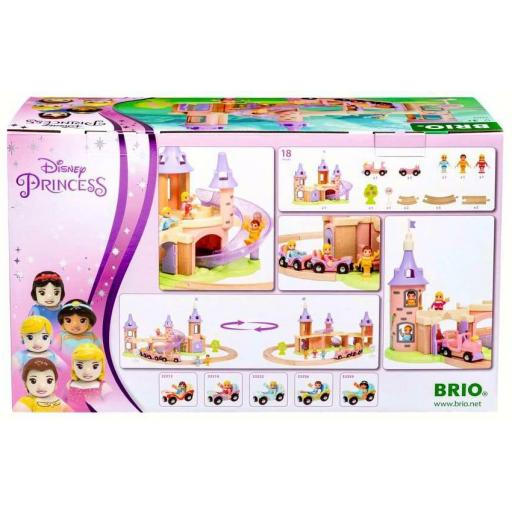 Juego Circuito de Tren de Madera BRIO 33312 Set Ferroviario Castillo Princesas Disney [1]