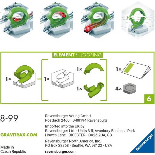 Ampliaciones GRAVITRAX de Ravensburger - GraviTrax 22412 - 27599 Element Looping - Bucle [1]