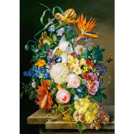 Puzzle Bodegon 1000 Piezas ENJOY PUZZLE 1524 PIEZA DE FLORES , de Franz Xaver Petter