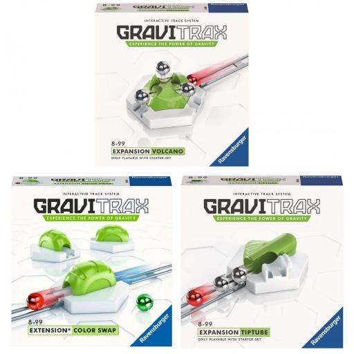 Pack 3 Extensiones GraviTrax VOLCANO + COLOR SWAP (Cambiador de Color) + TIPTUBE (Tubo Balancin) [0]