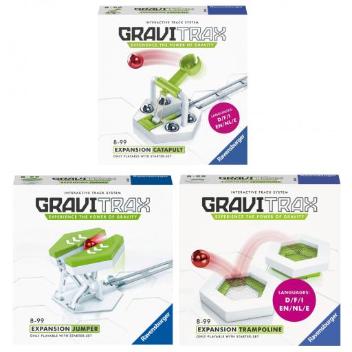 Pack 3 Extensiones GraviTrax Expansion : TRAMPOLIN + CATAPULTA + JUMPER SALTADOR [0]