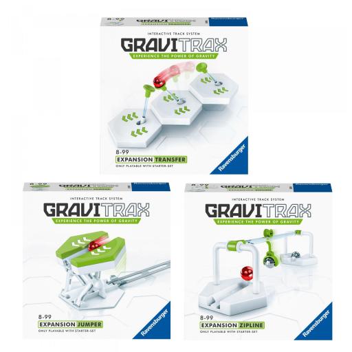 Pack 3 Extensiones GraviTrax Expansion : TRANSFER + JUMPER SALTADOR + TELEFERICO ZIPLINE