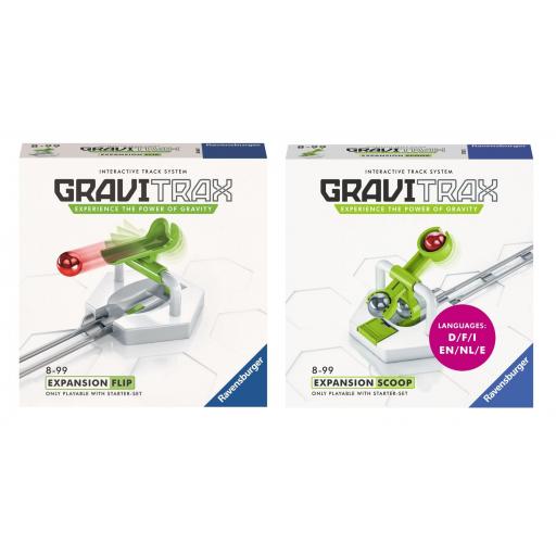 Pack 2 Extensiones GraviTrax Expansion : CASCADA SCOOP + FLIP TIRACHINAS [0]