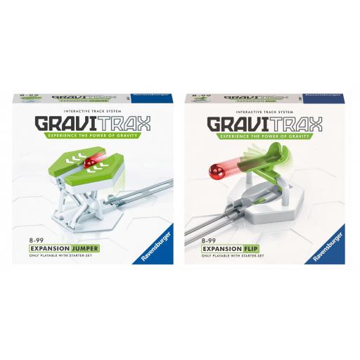 Pack 2 Extensiones GraviTrax Expansion : JUMPER SALTADOR + FLIP TIRACHINAS [0]