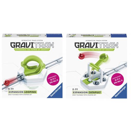 Pack 2 Extensiones GraviTrax Expansion : CATAPULT (Catapulta) + LOOPING (Bucle)