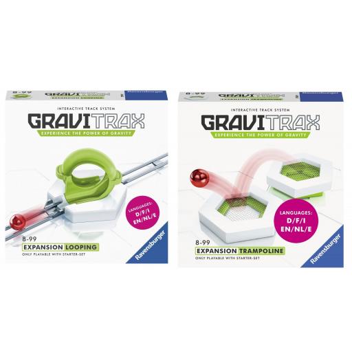 Pack 2 Extensiones GraviTrax Expansion : LOOPING (Bucle) + TRAMPOLINE (Trampolin)